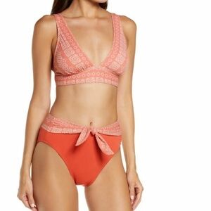 Robin Piccone Isla Bikini Set Terracotta